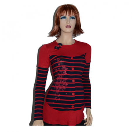 Bluza cu maneca lunga pentru gravide New Star NWS18R, Rosu [3]