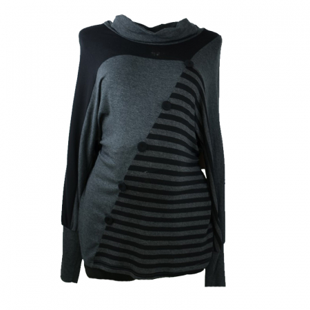 Bluze si tricouri gravide - Bluza cu maneca lunga pentru gravide New Star NWS23N, Negru