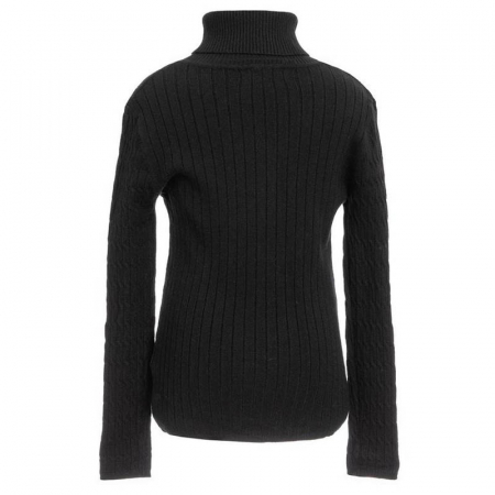 Pulover cu maneca lunga si guler inalt pentru baieti Urchin QC054-N, Negru [1]