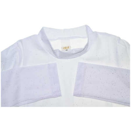 Bluza cu maneca lunga si guler, pentru copii, Atut B972, Alb [2]
