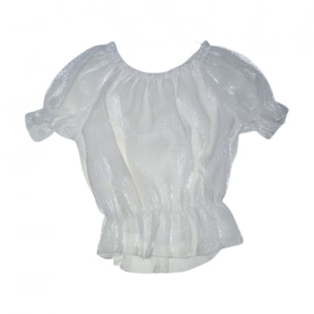 Bluza eleganta cu maneca scurta pentru fete, Mini Junior, BL7957, Alb [2]