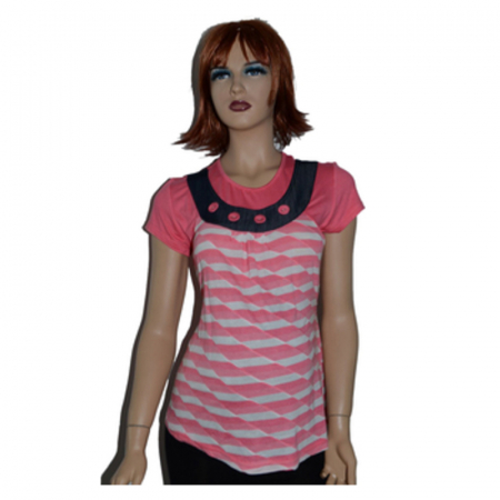 Bluza cu maneca scurta pentru gravide New Star NWS14R, Multicolor [2]