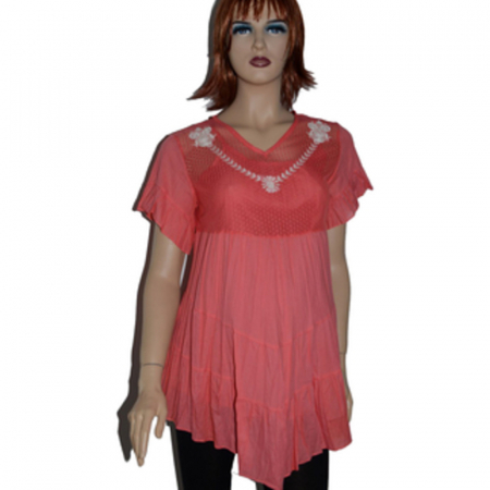 Bluza cu maneca scurta pentru gravide New Star NWS15RO, Rosu [3]