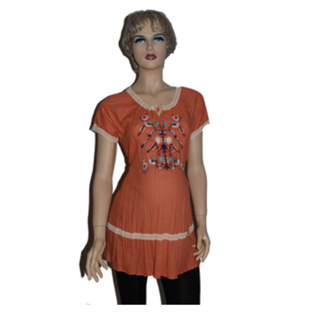 Bluza cu maneca scurta pentru gravide New Star NWS21P, Portocaliu [3]