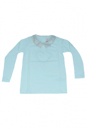 Bluze fete - Bluza eleganta cu maneca lunga pentru fete Atut 8019-116, Alb