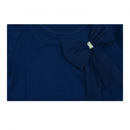 Bluza eleganta cu maneca lunga pentru fete Atut 8604-116, Bleumarin [1]