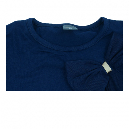 Bluza eleganta cu maneca lunga pentru fete Atut 8604-116, Bleumarin [2]