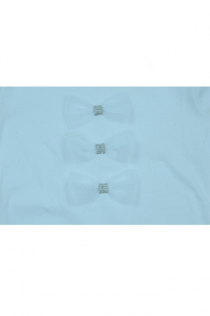Bluza eleganta cu maneca lunga pentru fete Atut 9162-104, Alb [1]