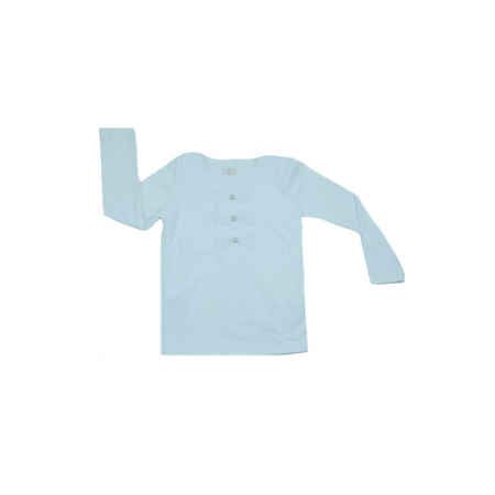 Bluze fete - Bluza eleganta cu maneca lunga pentru fete Atut 9162-104, Alb