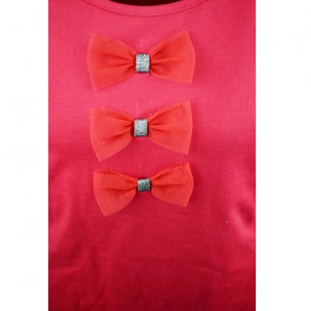 Bluza eleganta cu maneca lunga pentru fete Atut 9162R1-146-cm, Rosu [1]
