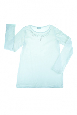 Bluza eleganta cu maneca lunga pentru fete Atut A-5106-140, Alb [0]