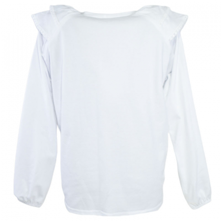 Bluza eleganta cu maneca lunga pentru fete Madii 101123-4, Alb [1]