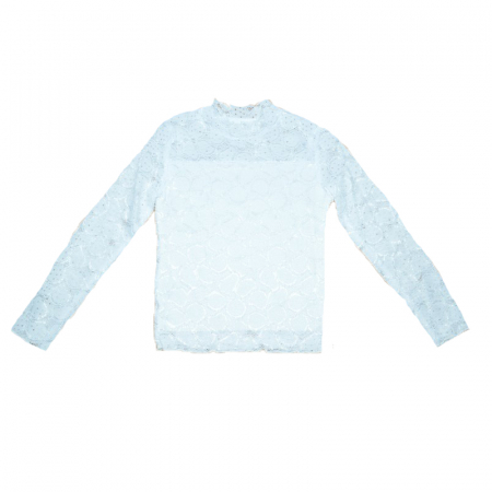 Bluze fete - Bluza eleganta cu maneca lunga pentru fete Catherine CTRN6-98, Alb