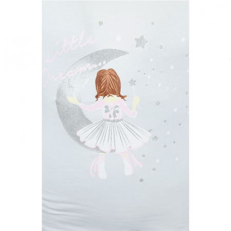 Bluza eleganta cu maneca lunga pentru fete Chrisma CRSM-3-122, Alb [2]