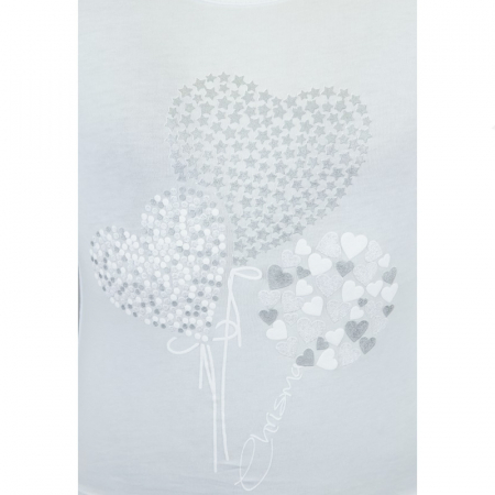 Bluza eleganta cu maneca lunga pentru fete Chrisma CRSM-6-98, Alb [2]