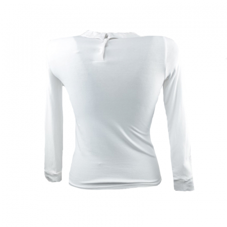 Bluza eleganta cu maneca lunga pentru fete Mini Junior BEF-10-134, Alb [1]