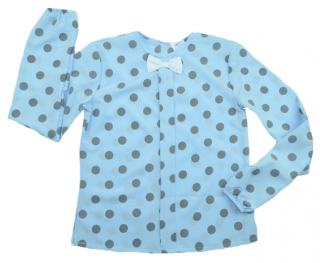 Bluze fete - Bluza eleganta cu maneca lunga pentru fete Talka TLKA2-A-134, Albastru