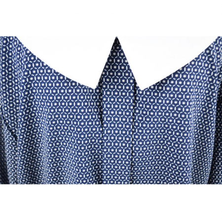 Bluza eleganta cu maneca lunga pentru fete Talka TLKA8-B-128-cm, Bleumarin [2]
