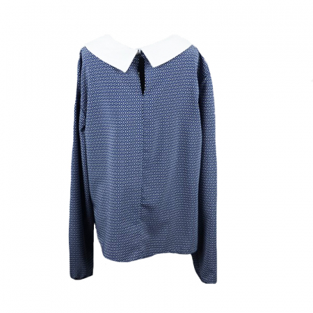 Bluza eleganta cu maneca lunga pentru fete Talka TLKA8-B-128-cm, Bleumarin [1]