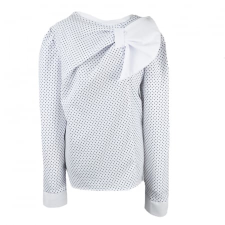 Bluze fete - Bluza eleganta cu maneca lunga pentru fete Umbo U36-128, Alb