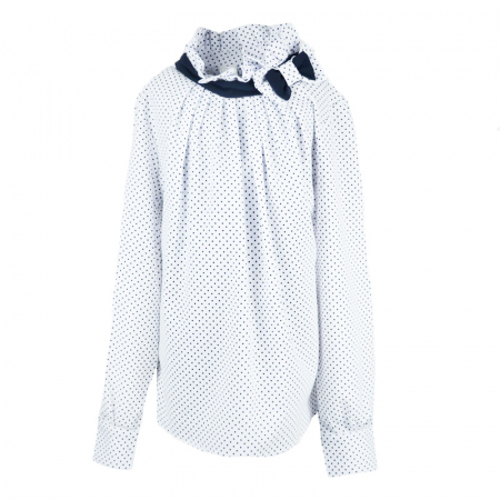 Bluze fete - Bluza eleganta cu maneca lunga pentru fete Umbo U38-128, Alb