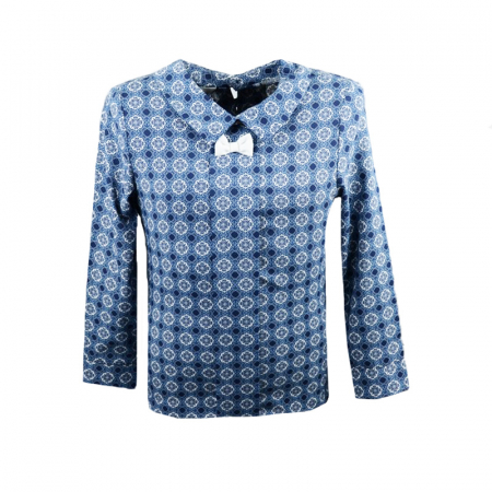 Bluze fete - Bluza eleganta cu maneca lunga pentru fete Umbo UMB7A-140, Bleumarin