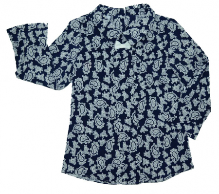 Bluze fete - Bluza eleganta cu maneca lunga pentru fete Umbo UMB8A-134, Bleumarin