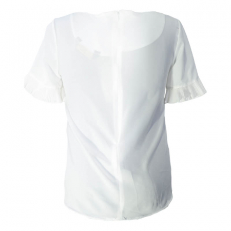 Bluza eleganta cu maneca scurta pentru fete Misslina 4903-A, Alb [1]