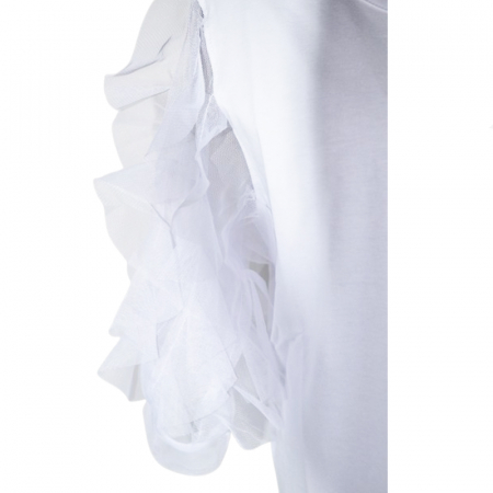 Bluza eleganta din bumbac pentru fete Atut 0843, Alb [2]