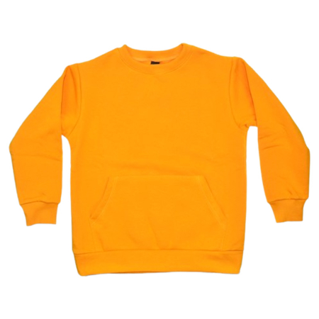 Bluze cu maneci lungi - Bluza flausata, cu maneca lunga, pentru baieti, Atut 1028G-140, Galben