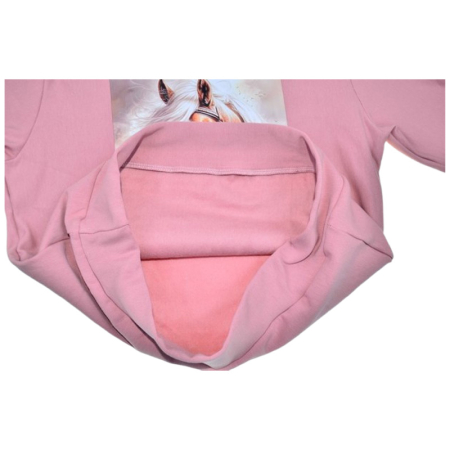 Bluza flausata, pentru fete, Mini Junior 3010R5-140, Roz [2]