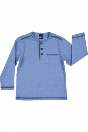 Bluze cu maneci lungi - Bluza cu maneca lunga pentru baieti GT-6316-80, Albastru