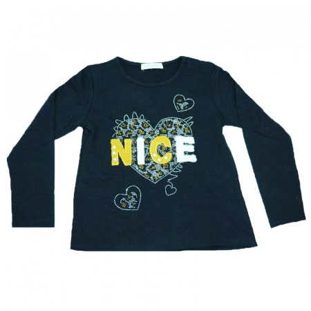 Bluze cu maneci lungi - Bluza cu maneca lunga pentru fete Happy House FOFO-073N-164, Multicolor