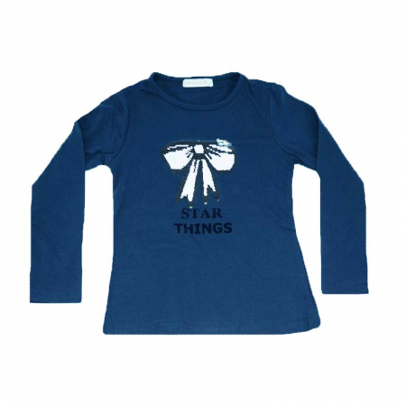 Bluze fete - Bluza cu maneca lunga pentru fete Happy House WB-2677B-116, Multicolor