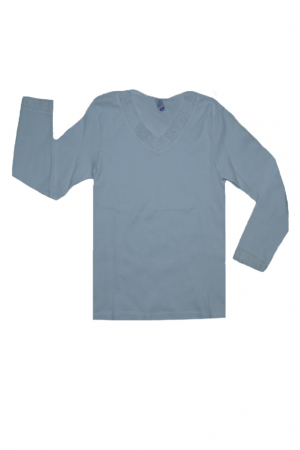 Bluze fete - Bluza cu maneca lunga pentru fete Sevim 12046 12046 B1-104, Alb