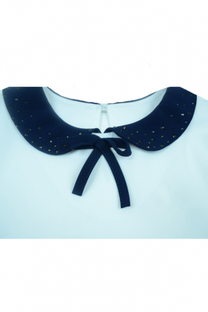 Bluza cu maneca scurta pentru fete Jolanda JL4-128, Alb [2]