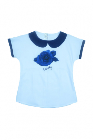 Bluza,camasi elegante fete maneca scurta - Bluza cu maneca scurta pentru fete Umbo UMB34-A-128, Alb