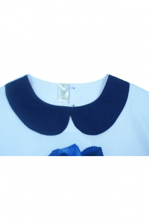 Bluza cu maneca scurta pentru fete Umbo UMB34-A-128, Alb [2]