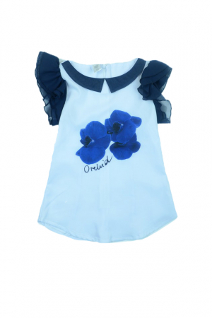 Bluza,camasi elegante fete maneca scurta - Bluza cu maneca scurta pentru fete Umbo UMB36-A-128, Alb