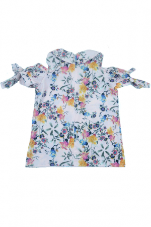 Bluza cu maneca scurta pentru fete Umbo UMB37-C-128, Crem [3]