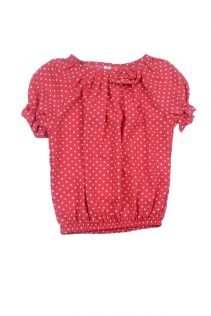 Îmbrăcăminte fete - Bluza cu maneca scurta pentru fete Alessia ALS-001-128, Coral