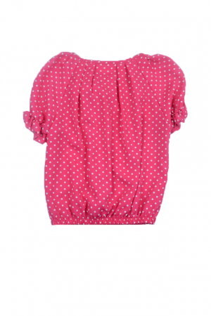 Bluza cu maneca scurta pentru fete Alessia ALS-002-128, Fucsia [2]
