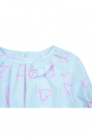 Bluza cu maneca scurta pentru fete Alessia ALSS2-128, Alb [1]