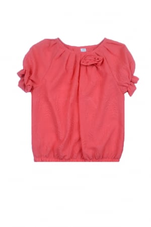 Bluza,camasi elegante fete maneca scurta - Bluza cu maneca scurta pentru fete ALessia ALSS50-128, Coral