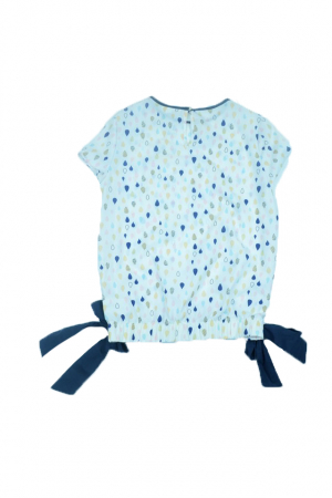 Bluza cu maneca scurta pentru fete Viwa Kids VV21-128, Alb [1]