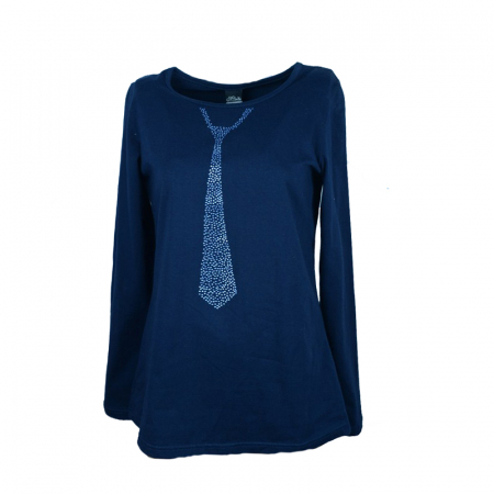 Bluze fete - Bluza pentru fete Atut A-5067-128, Bleumarin