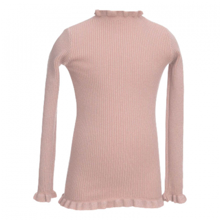 Îmbrăcăminte fete - Pulover cu maneca lunga pentru fete Denim Collection R8147, Roz