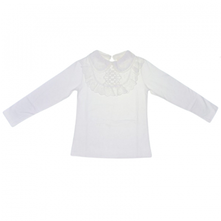 Bluze fete - Bluza pentru fete Mini Junior BLZMJ-3, Alb