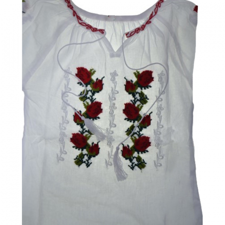Bluza tip ie 3/4 pentru fete Mini Junior MRI-28, Alb [1]