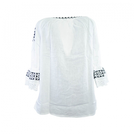 Bluza tip ie 3/4 pentru fete Mini Junior MRI-15, Alb [1]